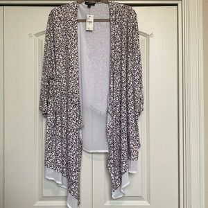 NWT Lane Bryant Open Front Cardigan Womens 26/28 Plus Sz Sheer cozy loungewear
